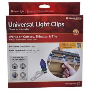 Universal Light Clips C7, C9, LED, Icicle, and Mini 100 Clips Brand New In Box